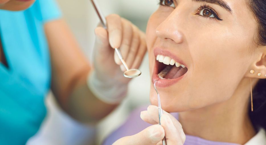patient at dentist