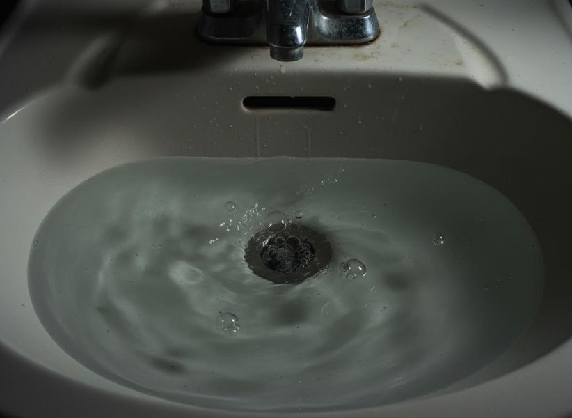 clogged sink