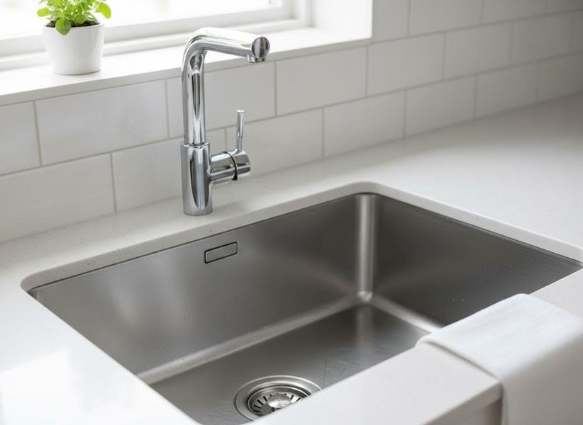 a clean, odor free sink