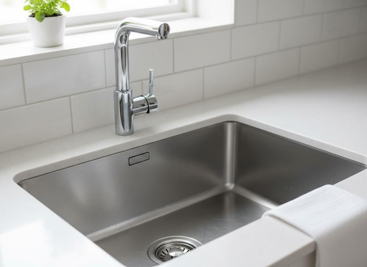 a clean, odor free sink