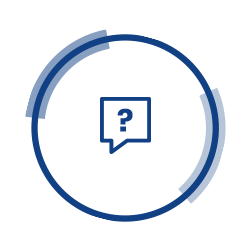 Question mark in quote bubble