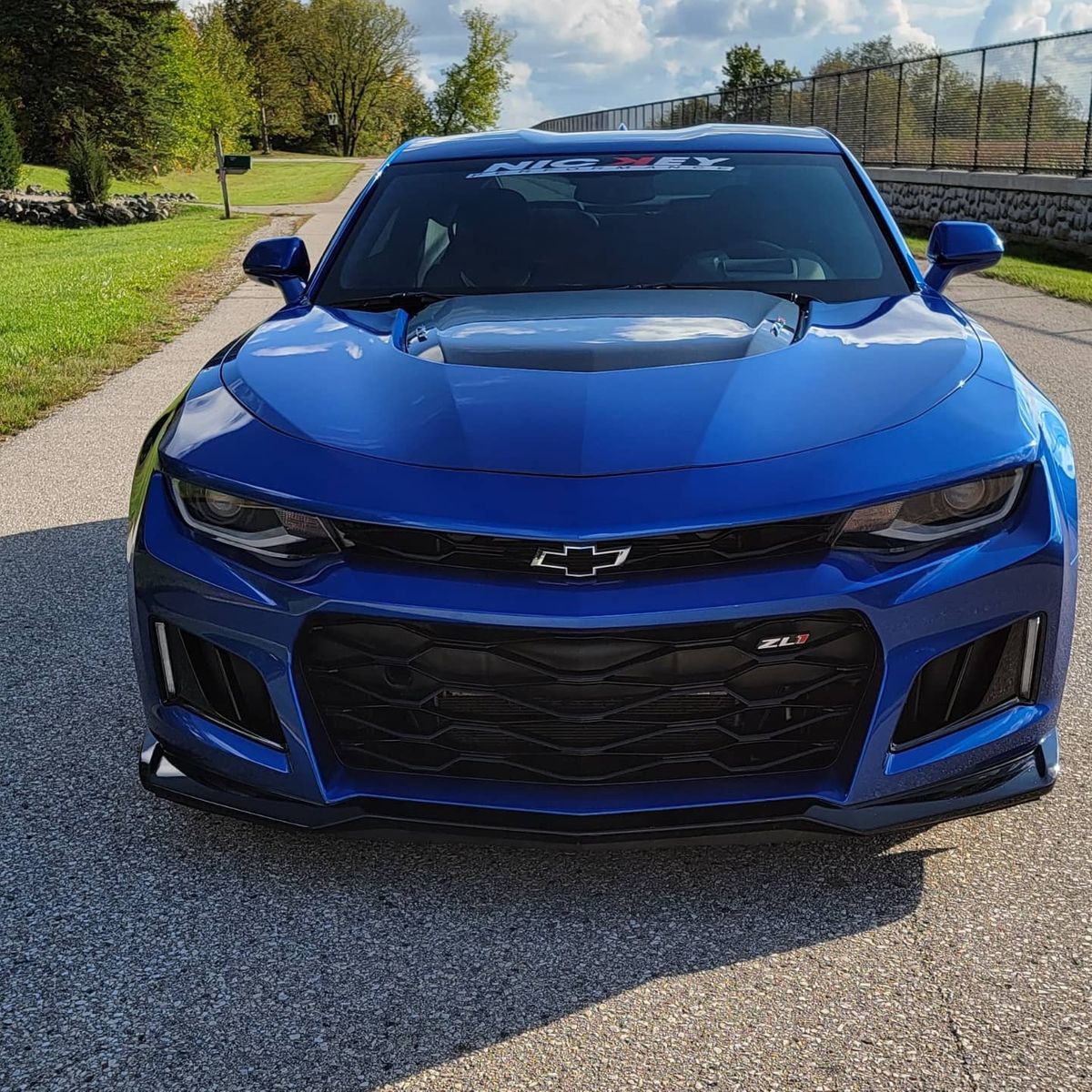 Blue Sports Car