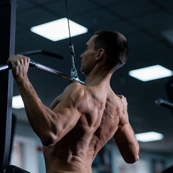 man at the gym