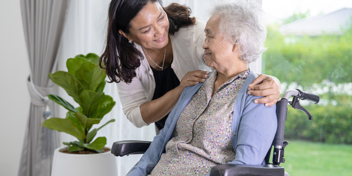 companionship with elderly woman