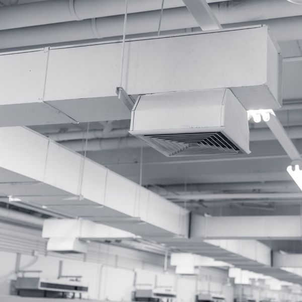 boxy white commercial ductwork