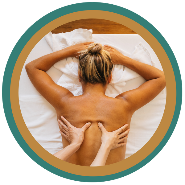 woman getting deep tissue massage