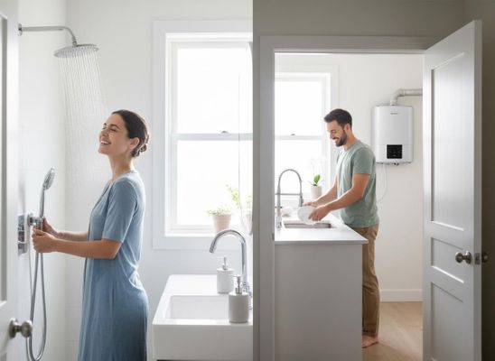 Simultaneous Hot Water Use with Tankless Water Heater