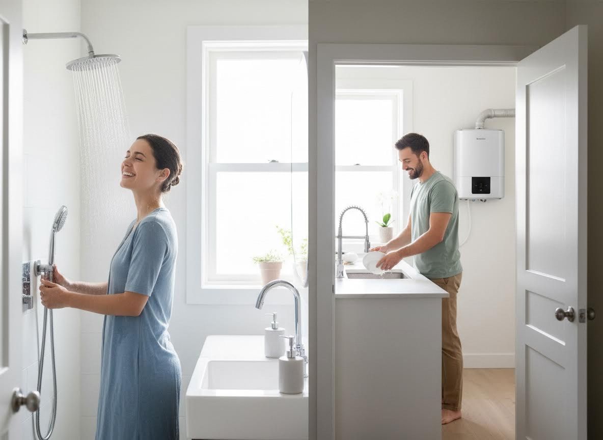 Simultaneous Hot Water Use with Tankless Water Heater