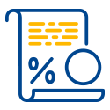 Percentage paper icon