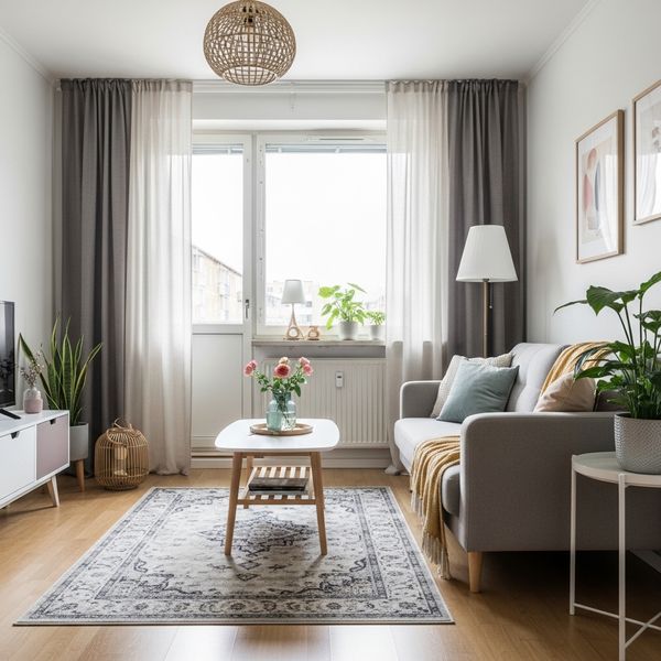 simple apartment living area