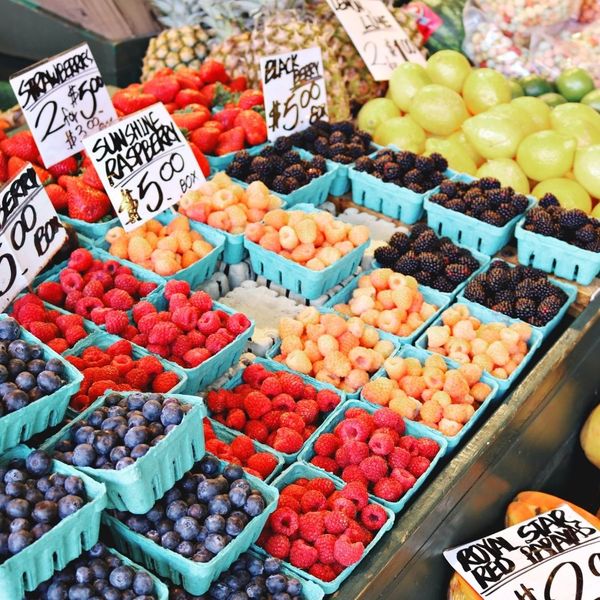 fresh produce at farmer's market