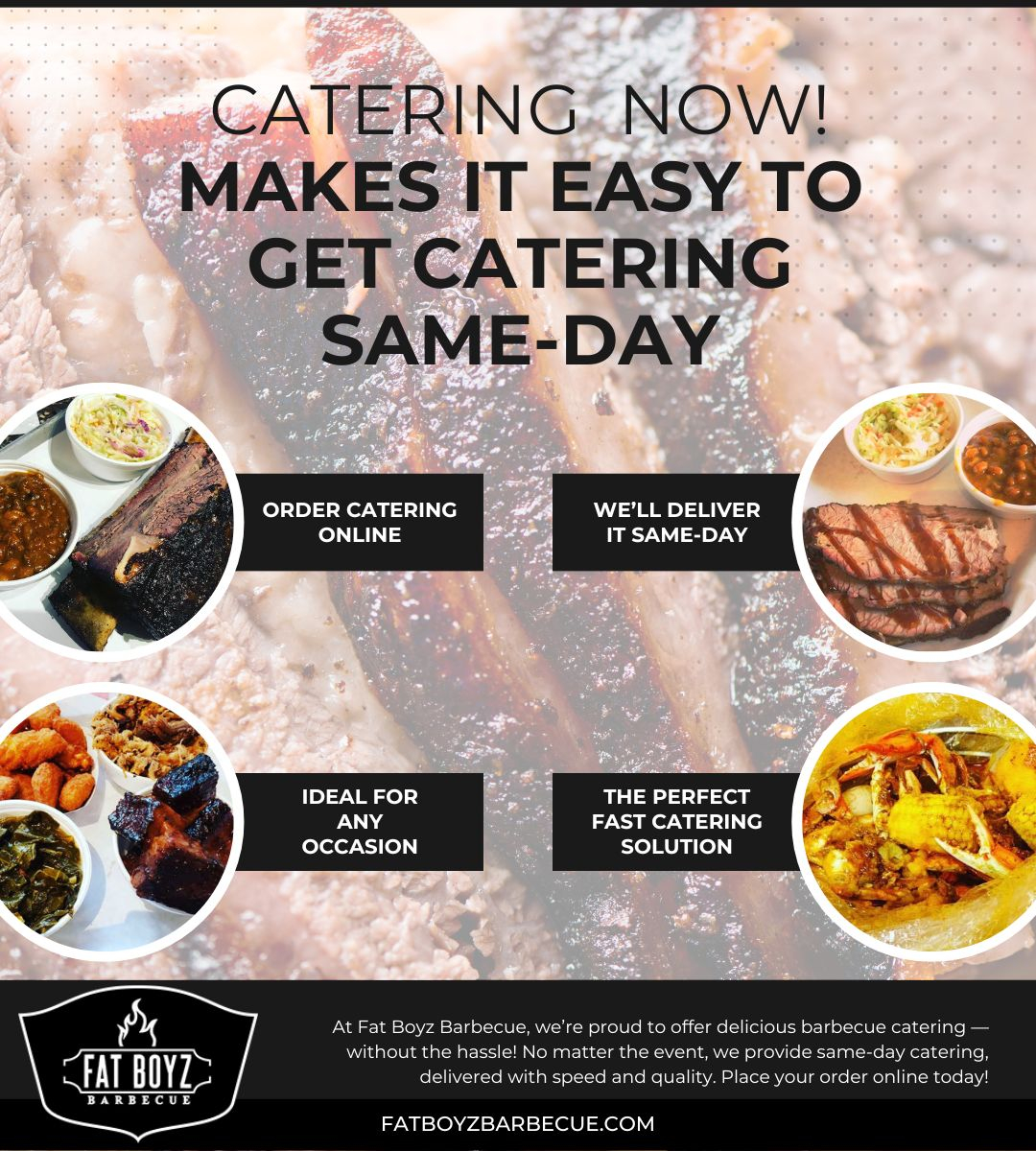 Fat Boyz Same-Day Catering infographic