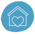 home with heart icon
