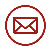 Red email message icon