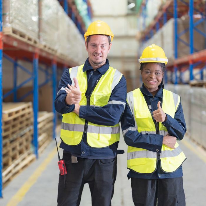 employees giving thumb's up