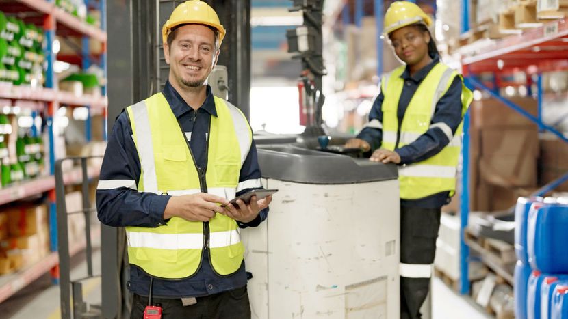warehouse workers