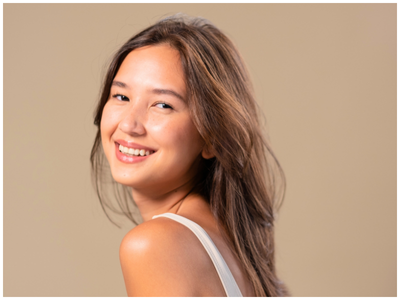 woman with youthful glow 