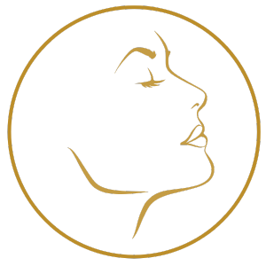 relaxed side profile of woman's face 