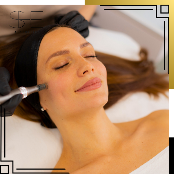 relaxed woman during procedure 