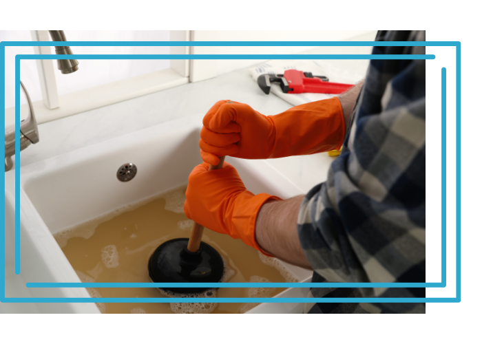 plunging a backed up sink