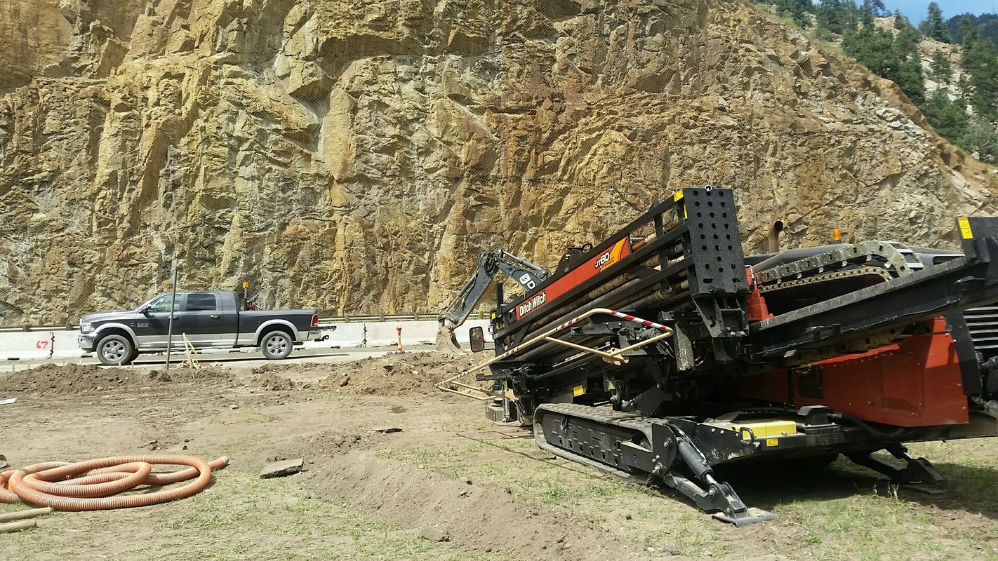 L & M Underground Ditchwitch AT60 All Terrain Rock Drill highway bore in Idaho Springs Colorado 2.jpg