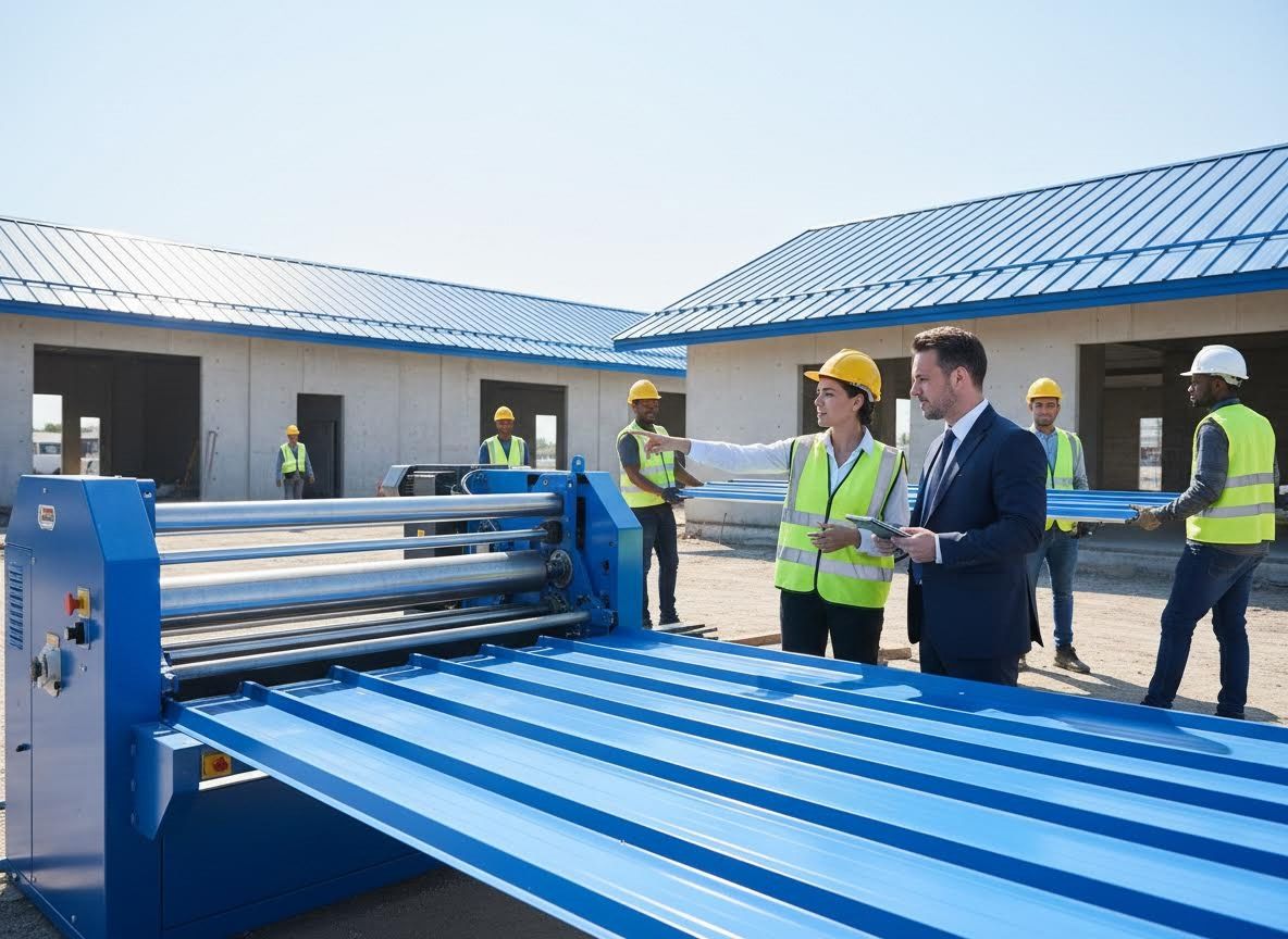 Construction Project Management with On-Site Metal Roofing Production