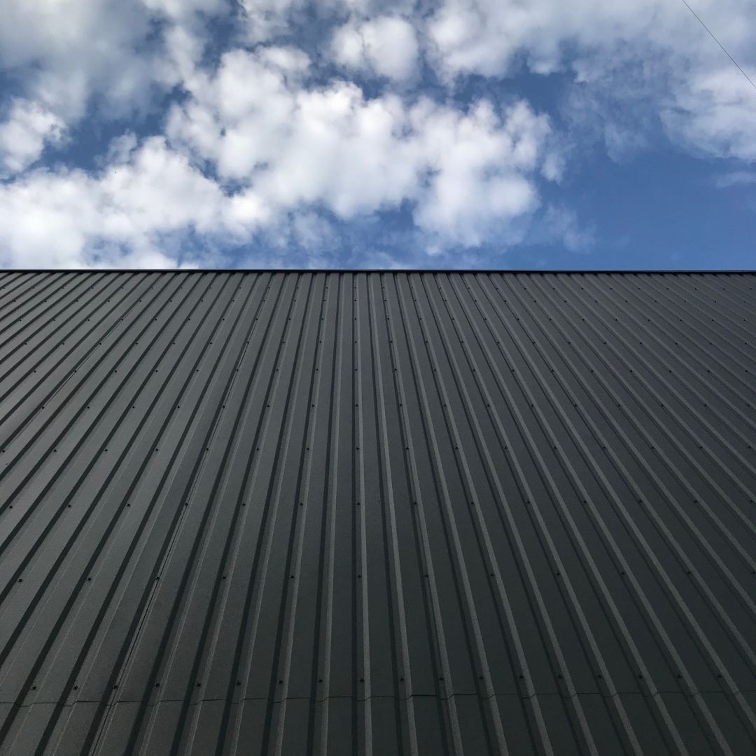 metal roof against sky