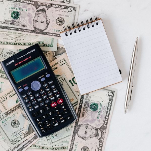 calculator and money