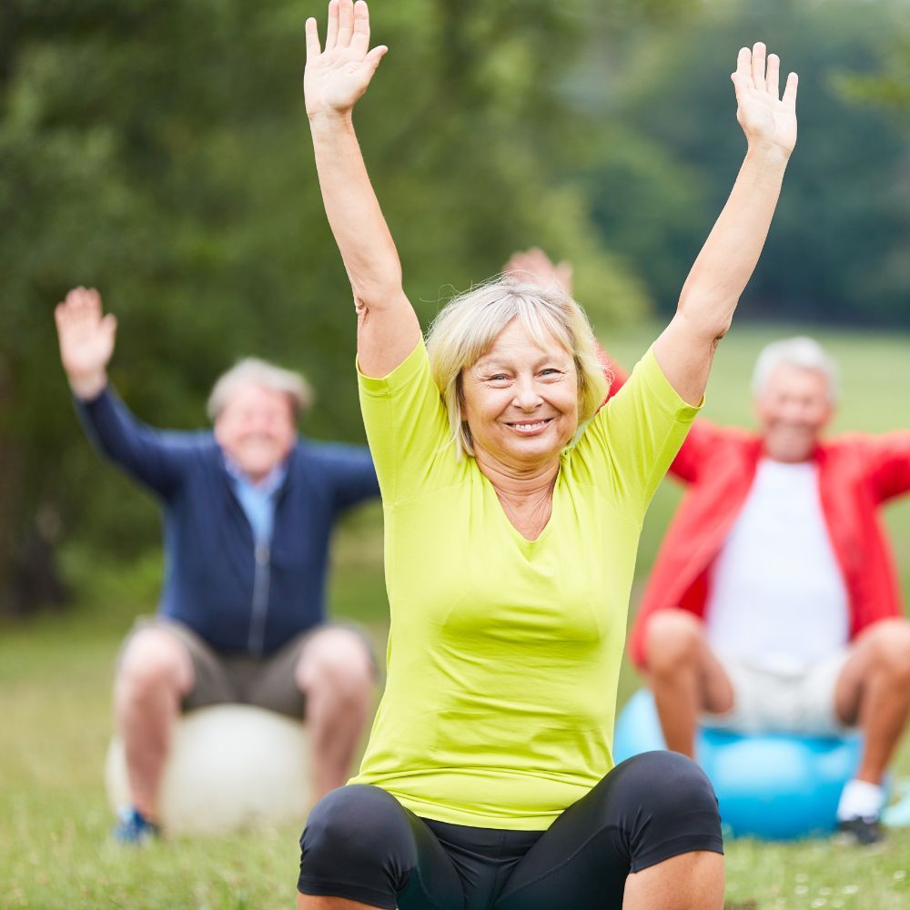 senior yoga class