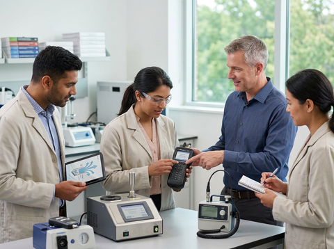 Scientists Collaborating in a Laboratory