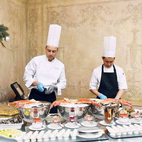 chefs preparing food