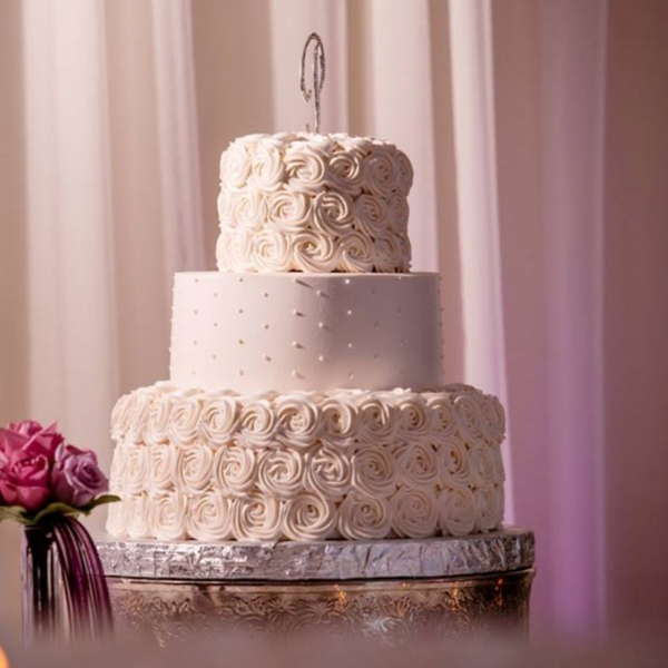 catered wedding cake
