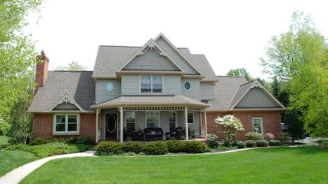 house with clean roof