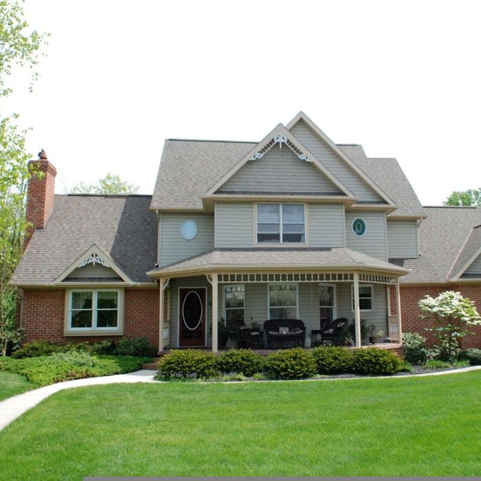 house with clean roof