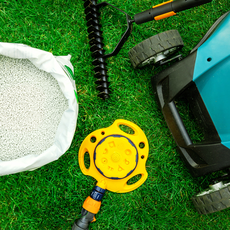 Lawn care tools and equipment.