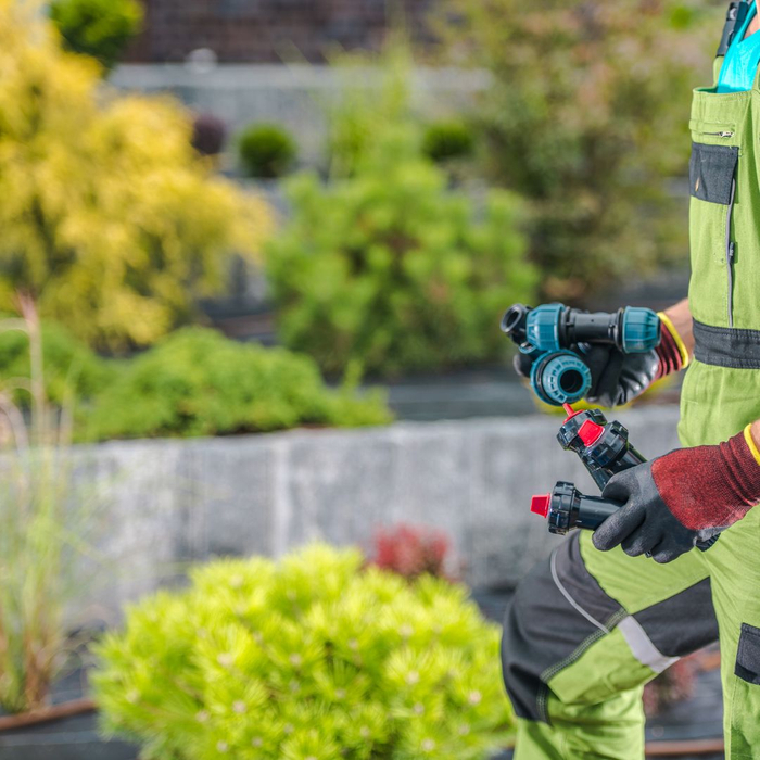 putting irrigation system on hardscape