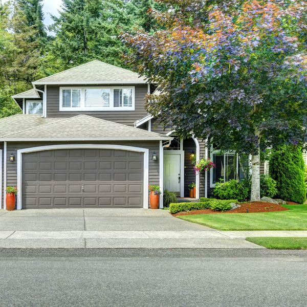 front yard with landscaping