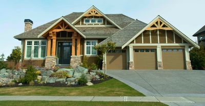 home with driveway curb appeal