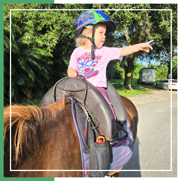 little girl on horse