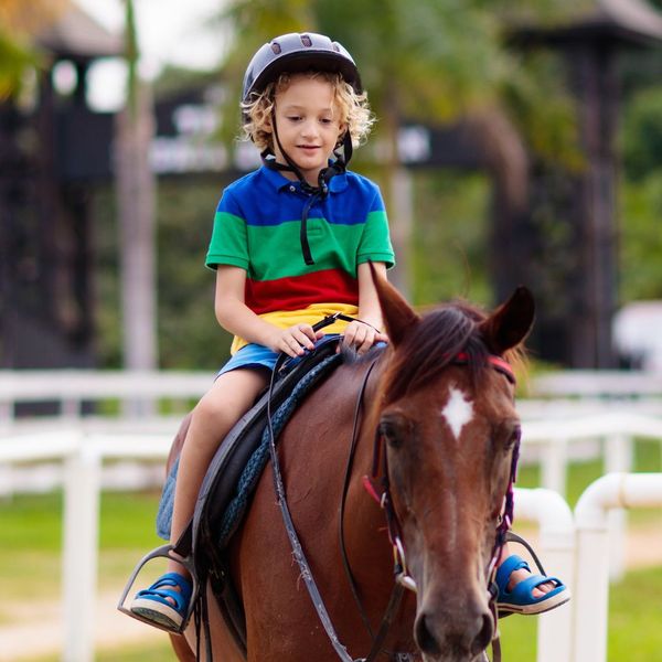 kid on horse