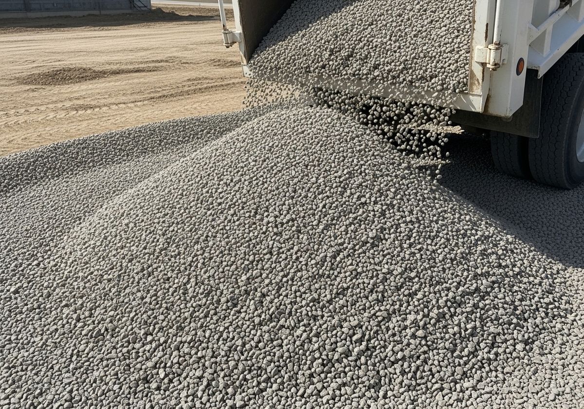 Truck Unloading Gravel