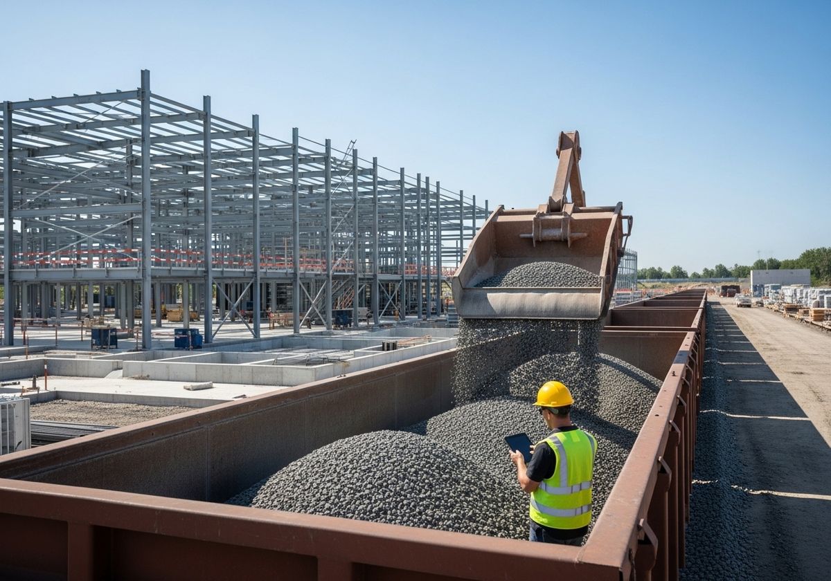 Construction Site Material Delivery