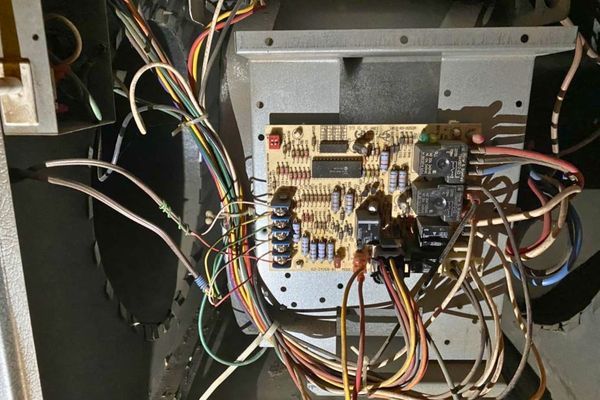 Circuit board on a furnace