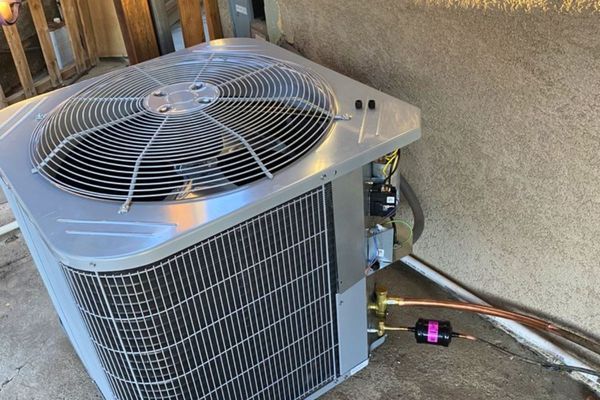 newly install AC unit