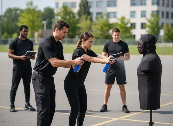 Security Training with Simulated Spray