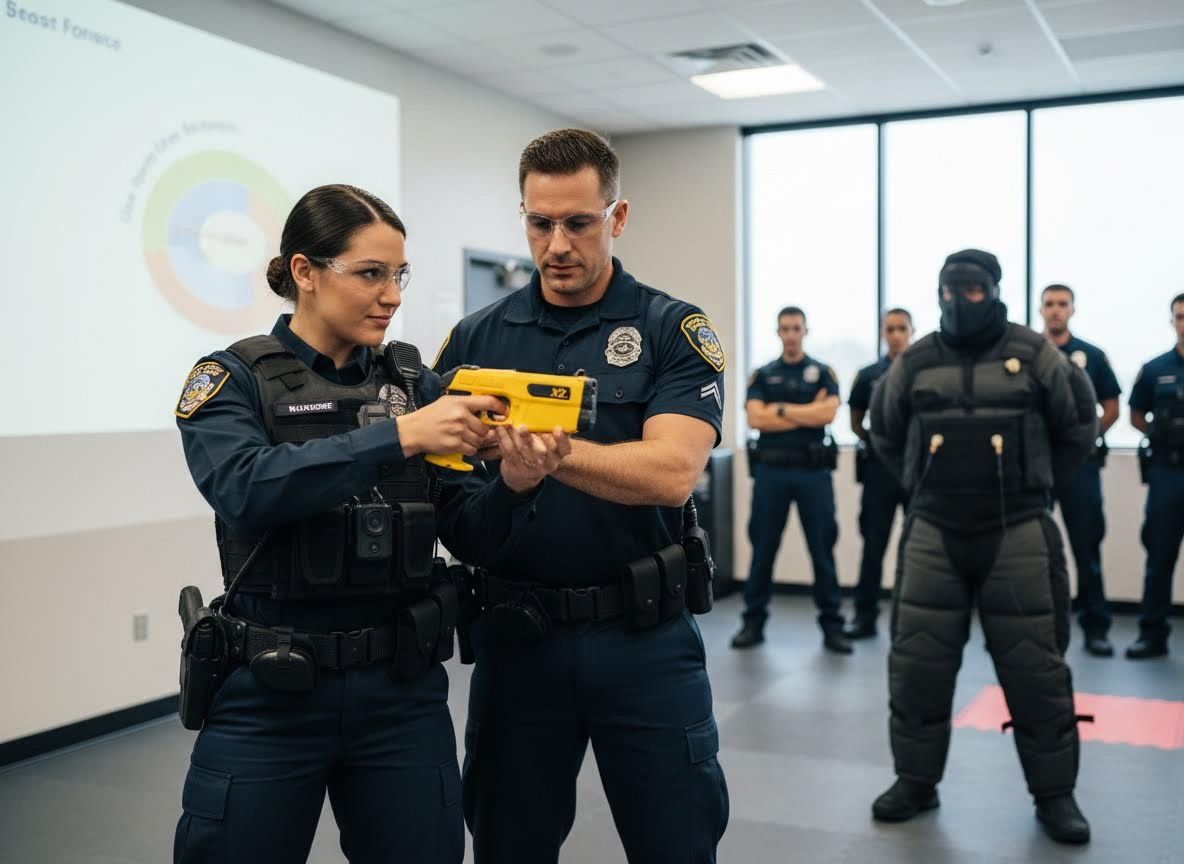 Police Taser X2 Training Session