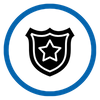 icon of police badge