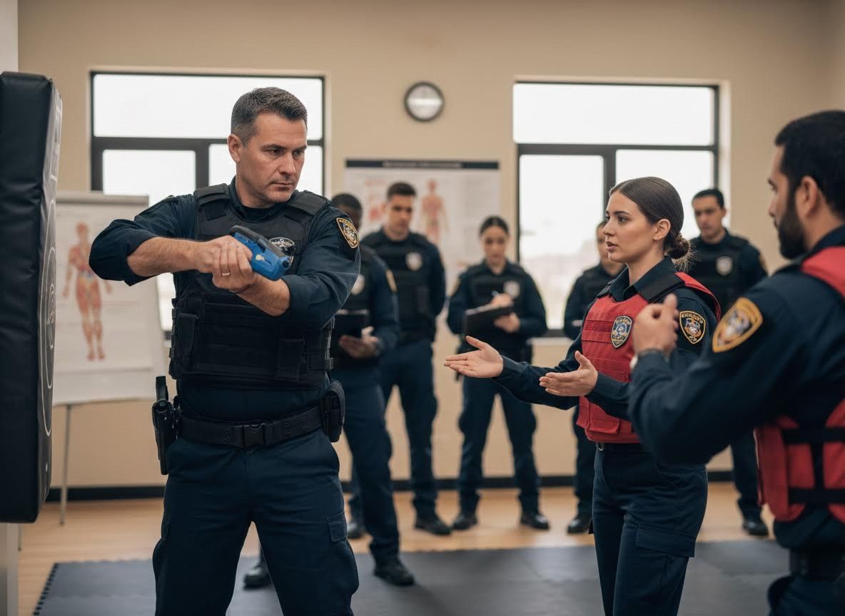 Police Officers Engaged in Tactical Training Session