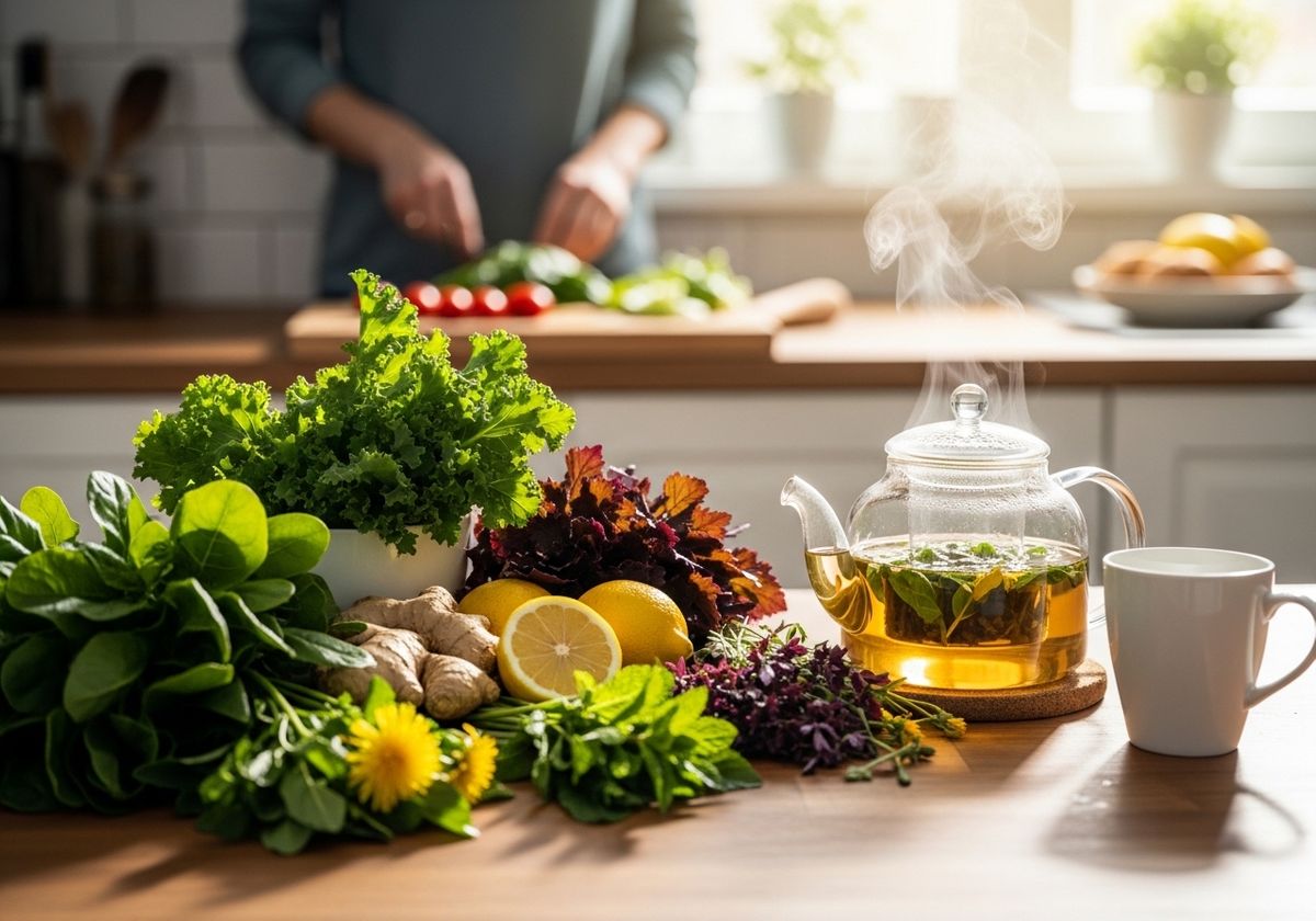 Fresh ingredients for a healthy meal