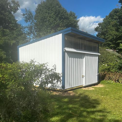 image of a post framed building